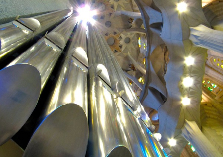 Tubs de l'orgue de la Sagrada Família