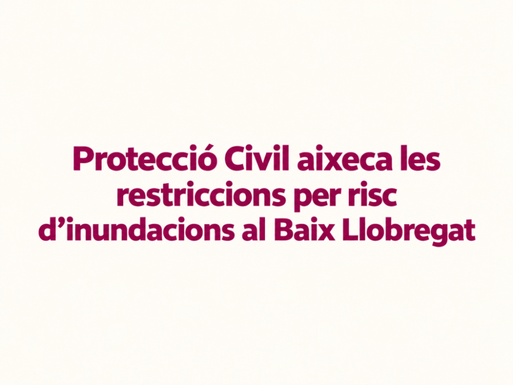 Aixecament restriccions 4 d'octubre