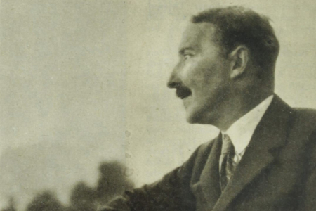Stefan Zweig. Fotografia de Trude Fleischmann