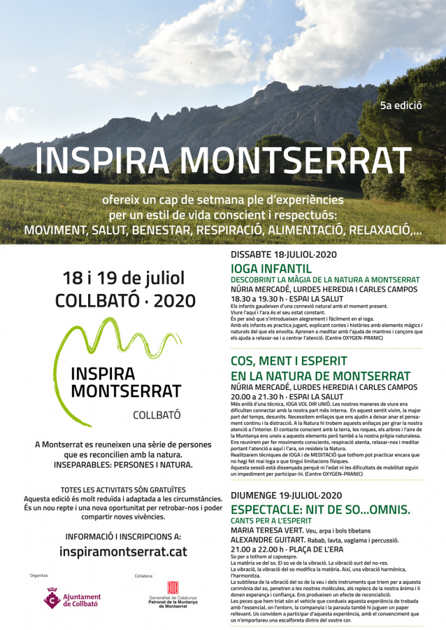 Cartell de l´Inspira Montserrat 2020