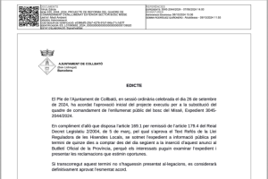 Ajuntament de Collbató EDICTE