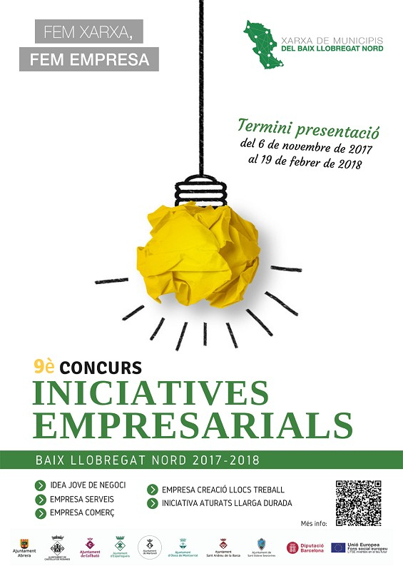 Cartell del 9è Concurs d'Iniciatives Empresarials