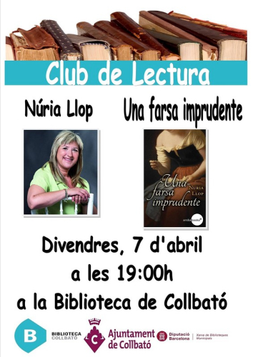 Núria Llop, en el Club de Lectura