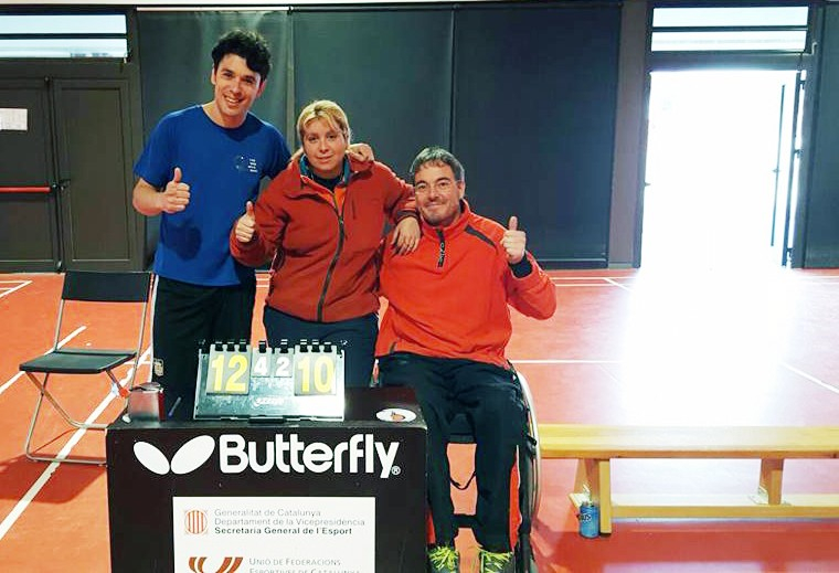 Eduard Señor, María José Rodríguez i Jordi Teruel, del CTT Collbató