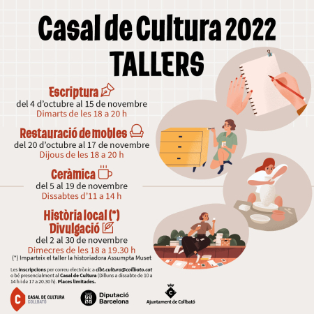 Oferta de tallers culturals 2022