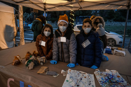 Una de les 4 cooperatives d'alumnes de Collbató que ofereixen els seus productes.