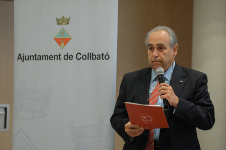 El president de la Cambra de Comerç de Barcelona per al Baix Llobregat, Carles Guilera, durant la presentació de la seva ponència.