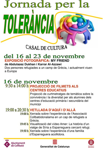 Cartell de la Jornada per la Tolerància