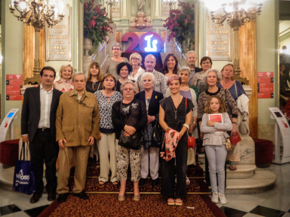 La delegació de Collbató, al Gran Teatre del Liceu