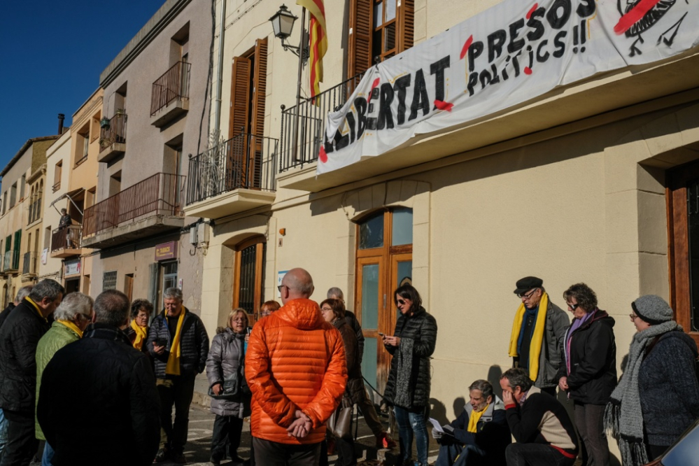 Cantada de nadales a Collbató per la llibertat dels presos