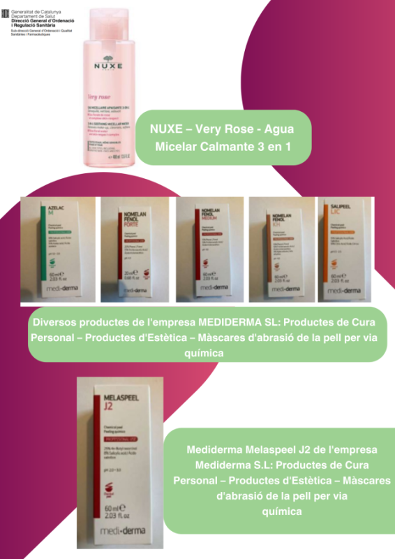 Alerta de productes cosmètics