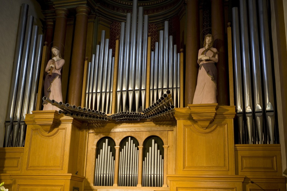 L'orgue de l'església de Sant Corneli.