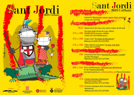 Programa de la diada de Sant Jordi