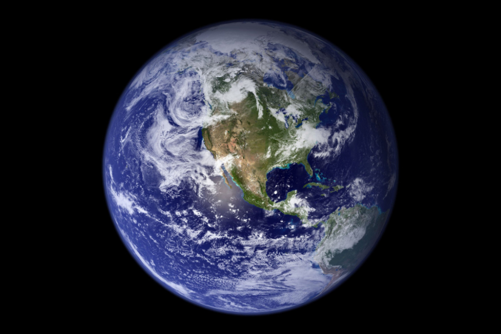 El planeta terra, vist des de l'espai.