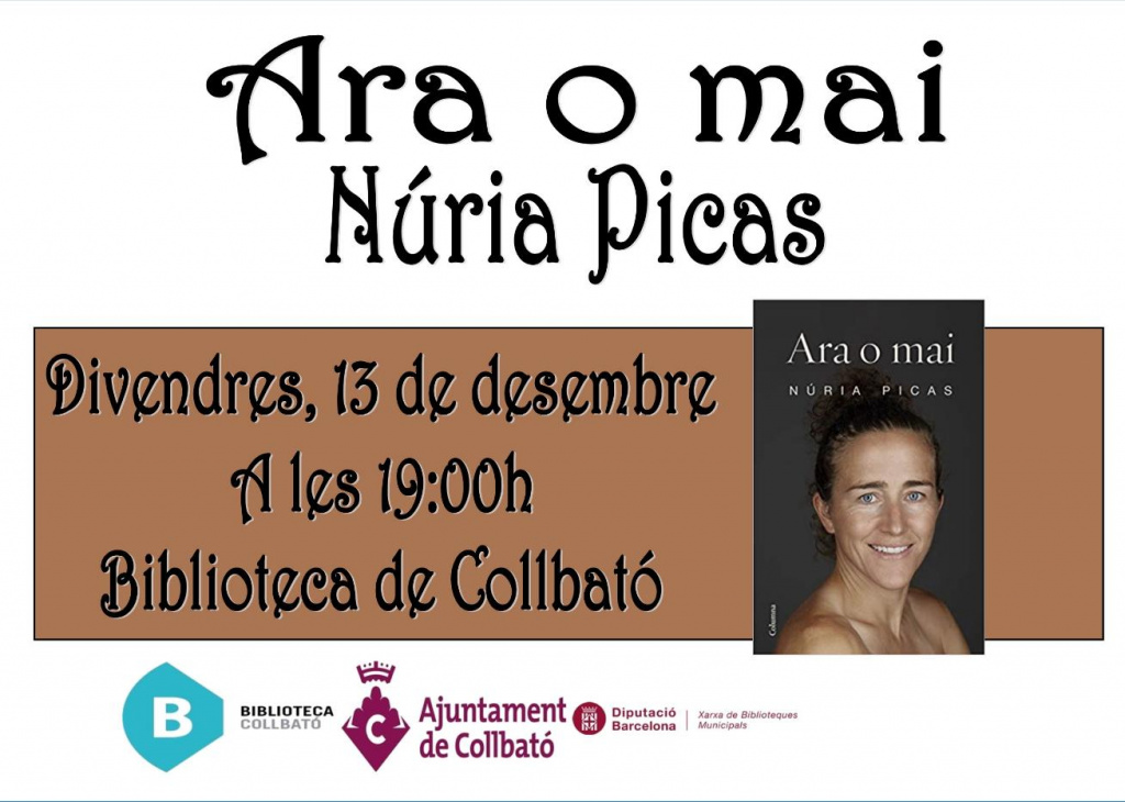 Núria Picas, divendres a la Biblioteca de Collbató